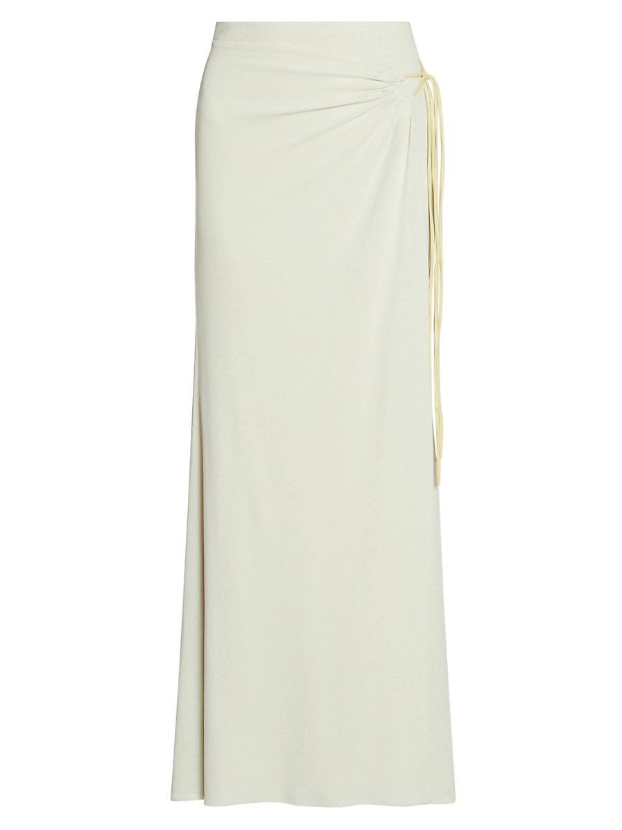 Womens Macea Ruched Maxi Skirt Product Image