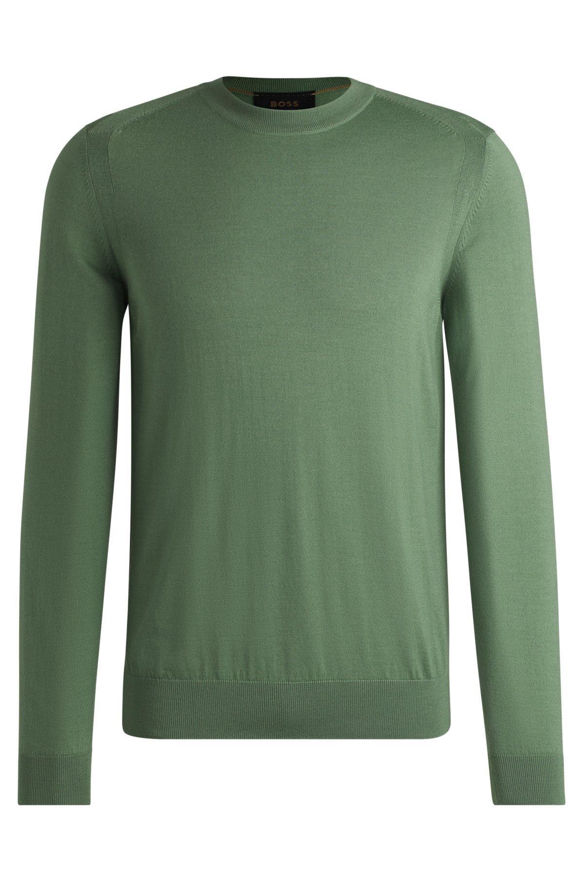 Regular-fit sweater in wool, silk and cashmere Product Image
