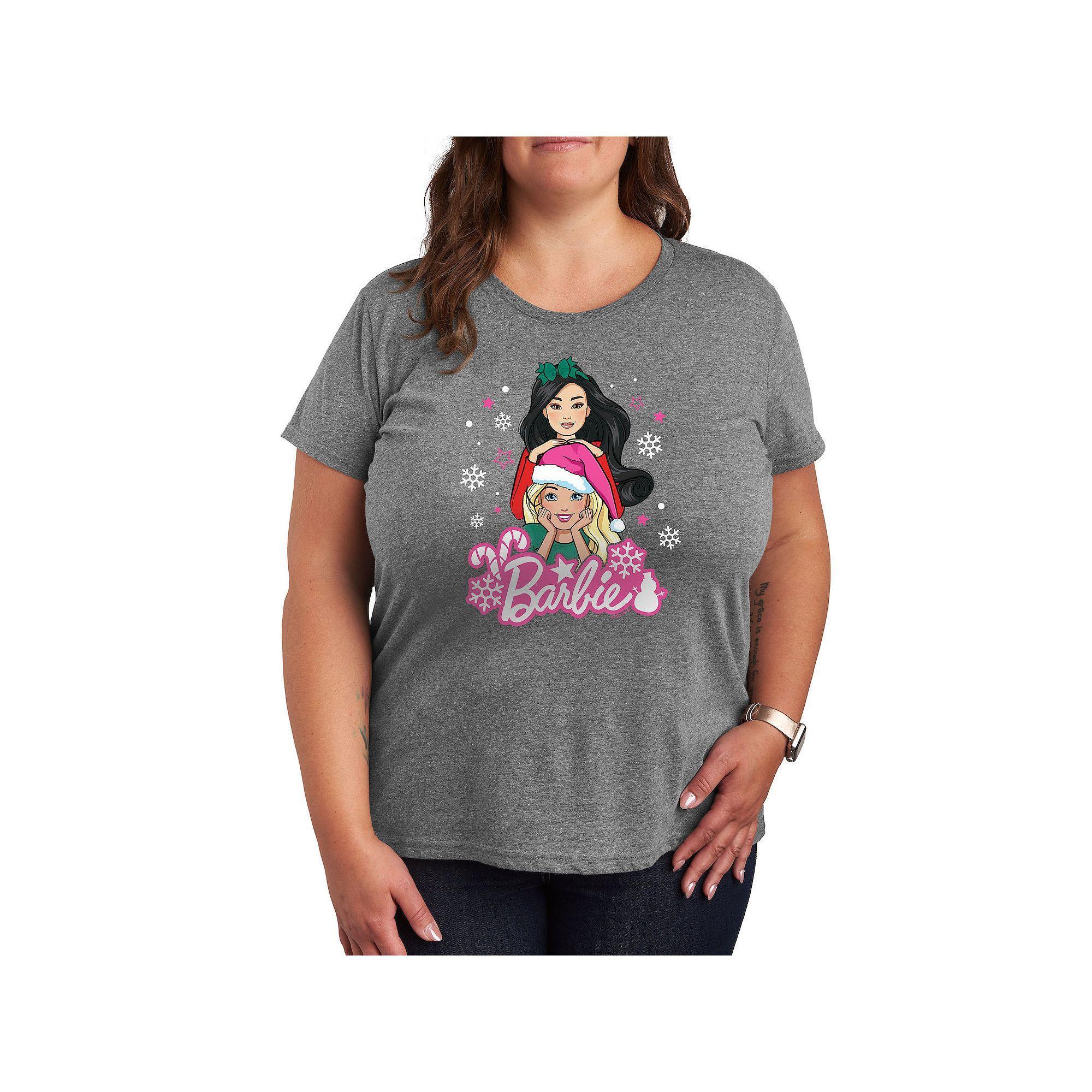 Plus Barbie® Holiday Friends Graphic Tee, Women's,  Product Image