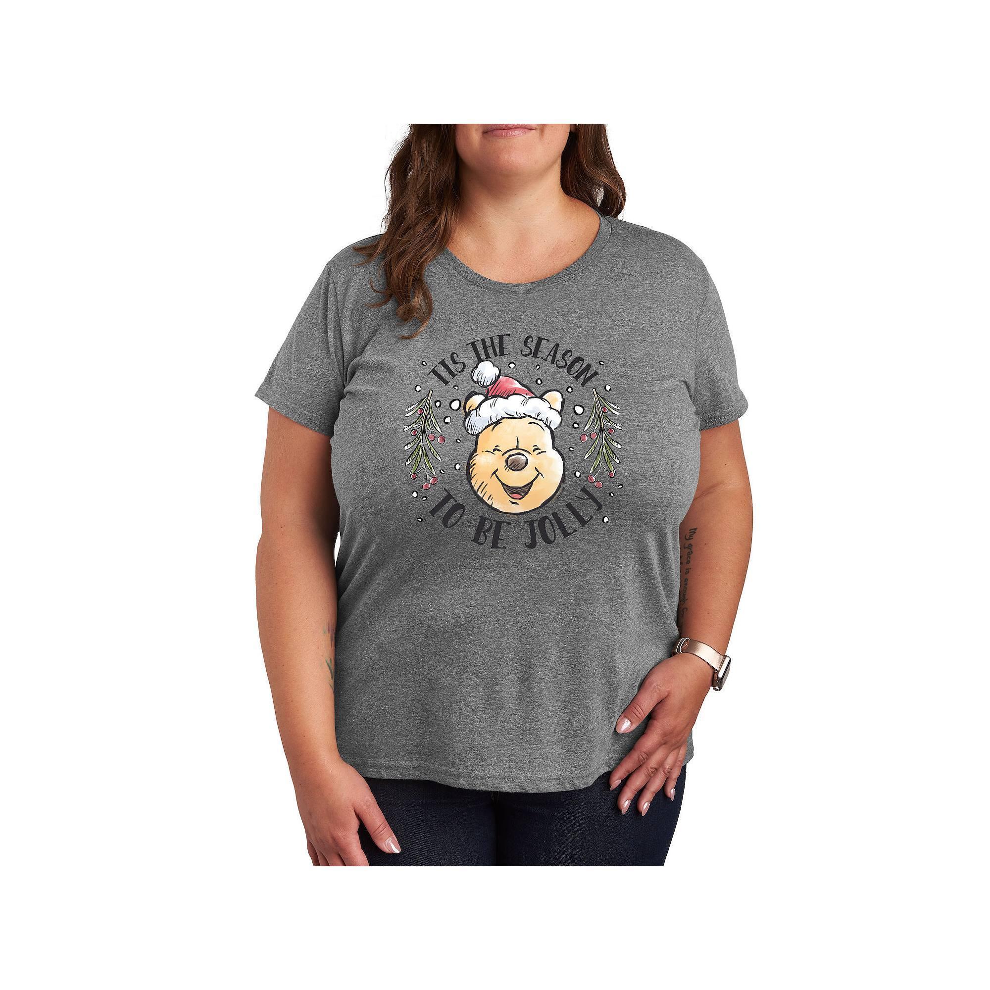 Disney's Winnie The Pooh Plus Jolly Graphic Tee, Women's,  Product Image