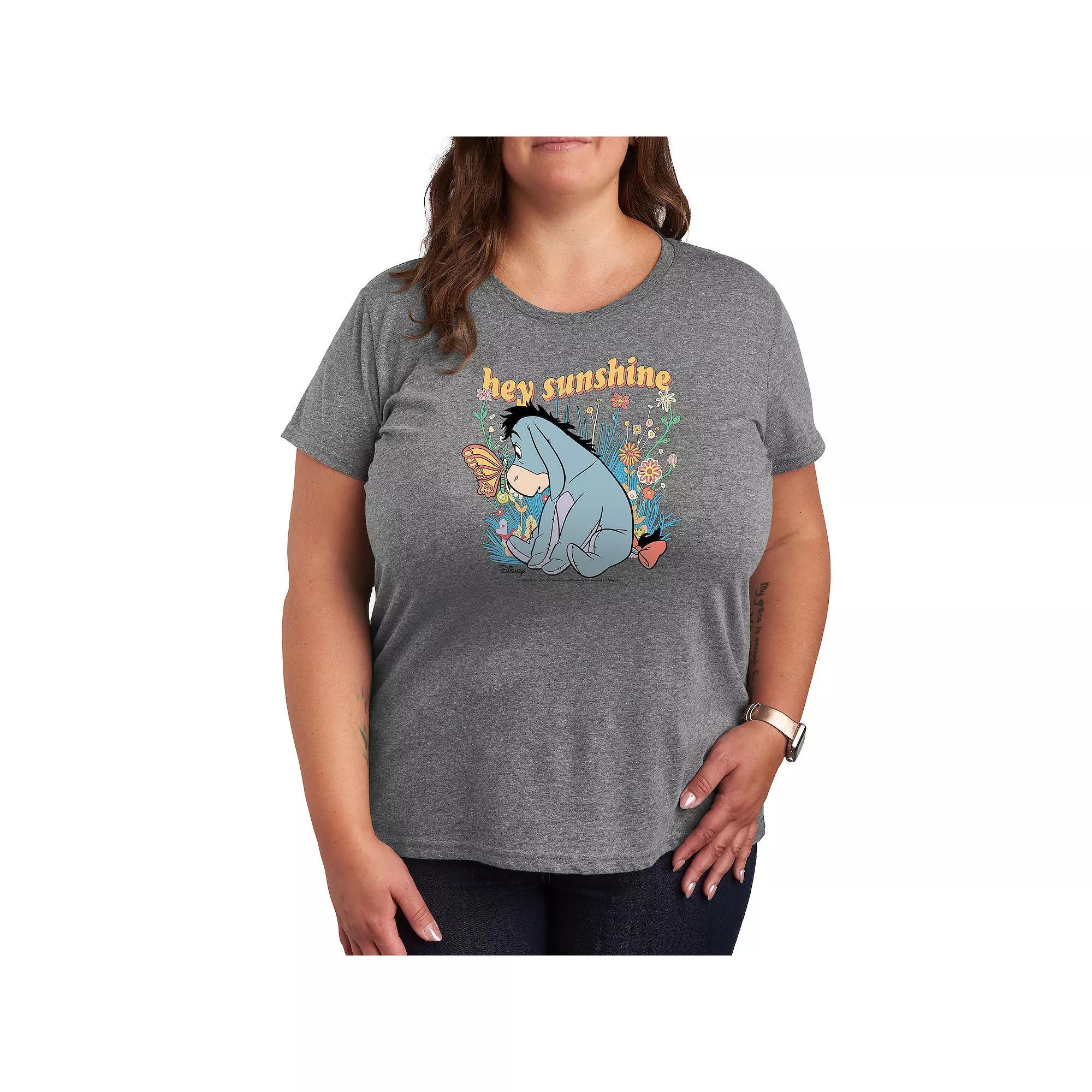 Disney's Winnie The Pooh Eeyore Plus Hey Sunshine Graphic Tee, Women's,  Product Image