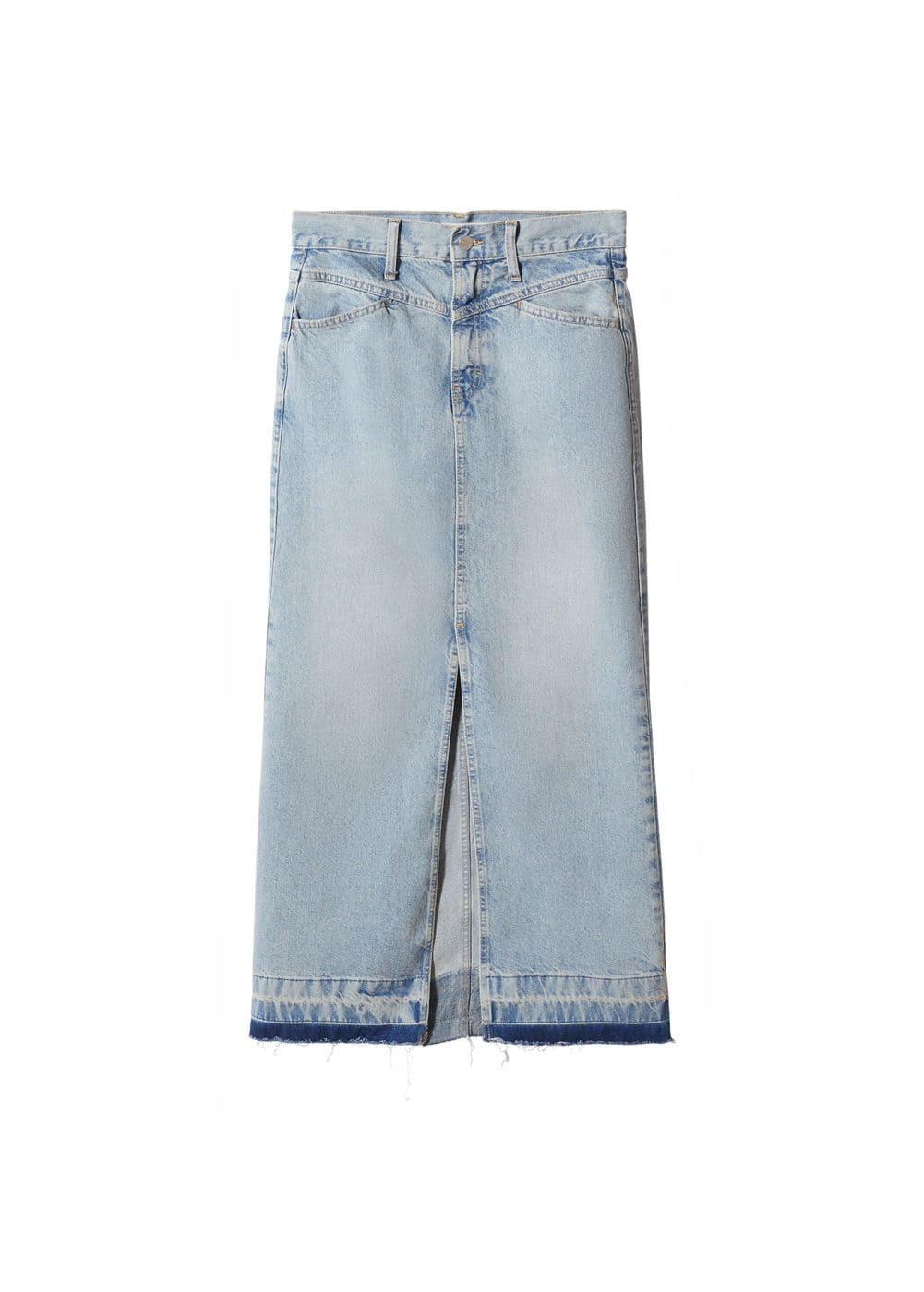 Mango Womens Denim Long Skirt Product Image