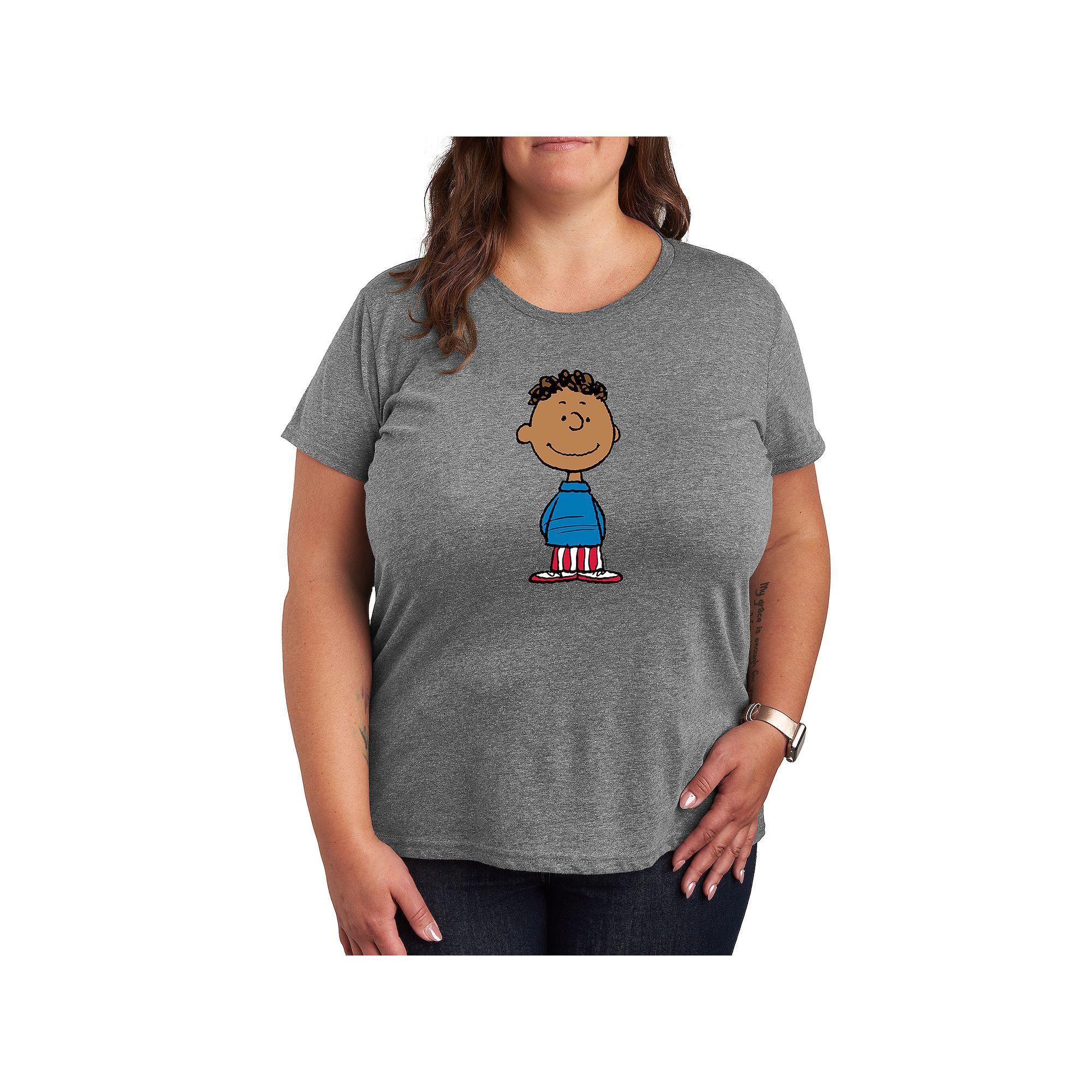 Plus Peanuts Franklin American Flag Graphic Tee, Women&#x27;s,  Product Image