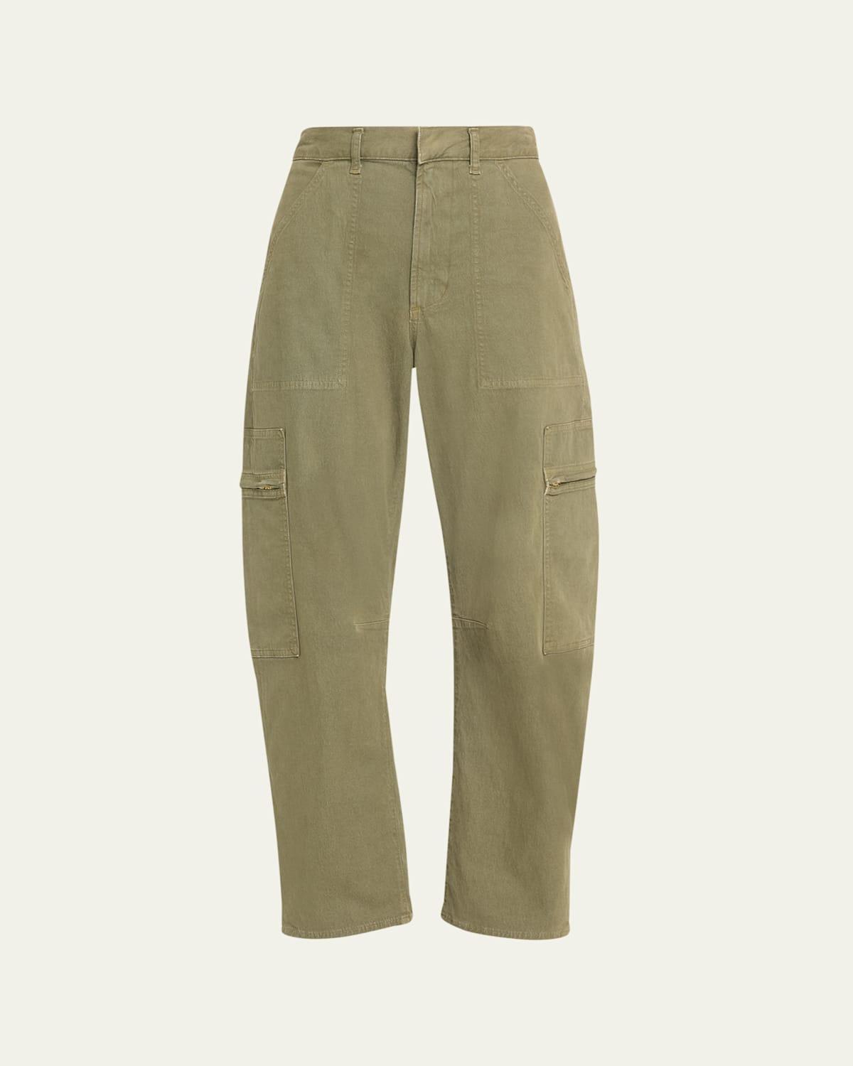 Marcelle Straight Twill Cargo Pants Product Image