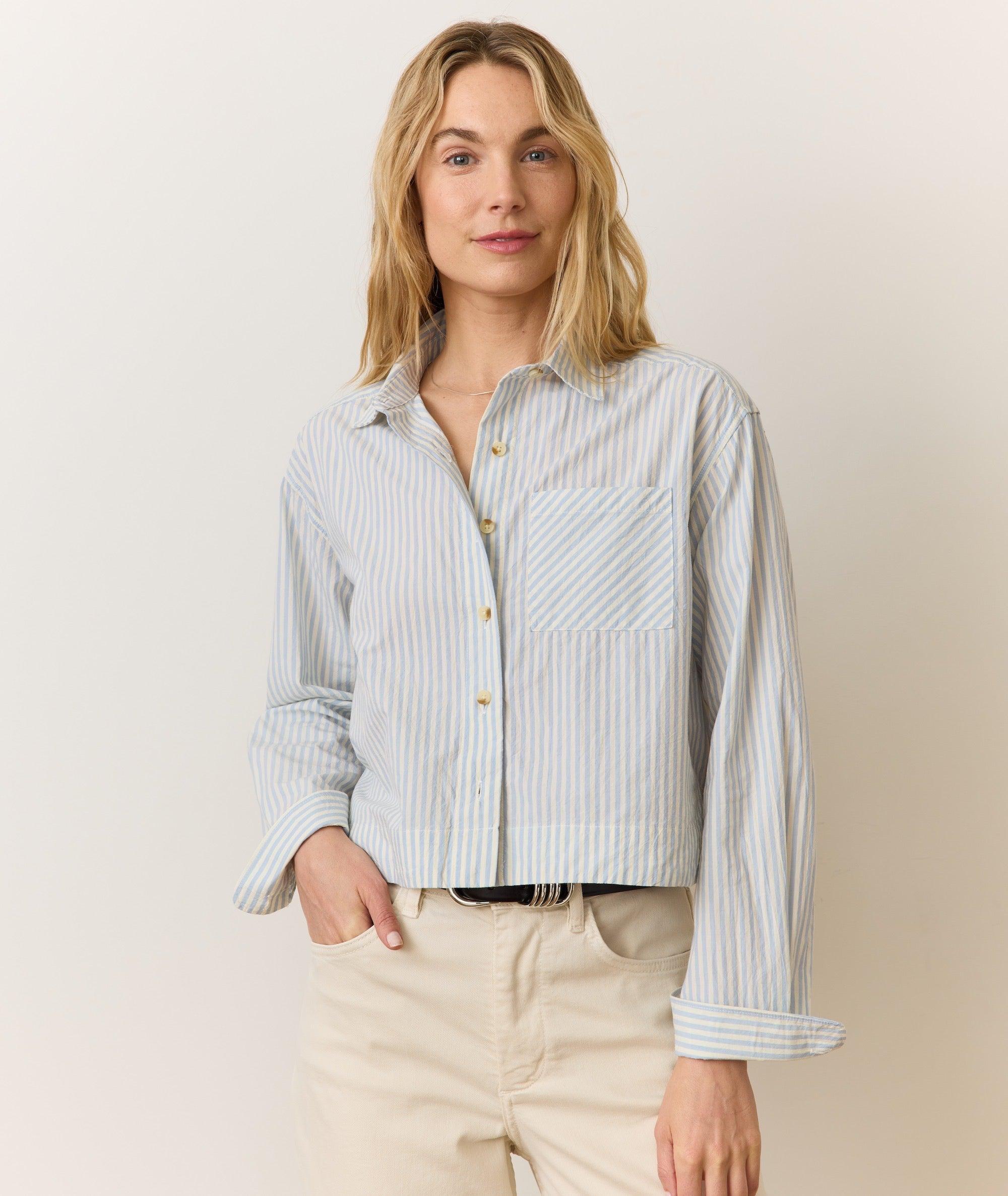 Gracey Oversized Shirt in Cali Poplin Product Image