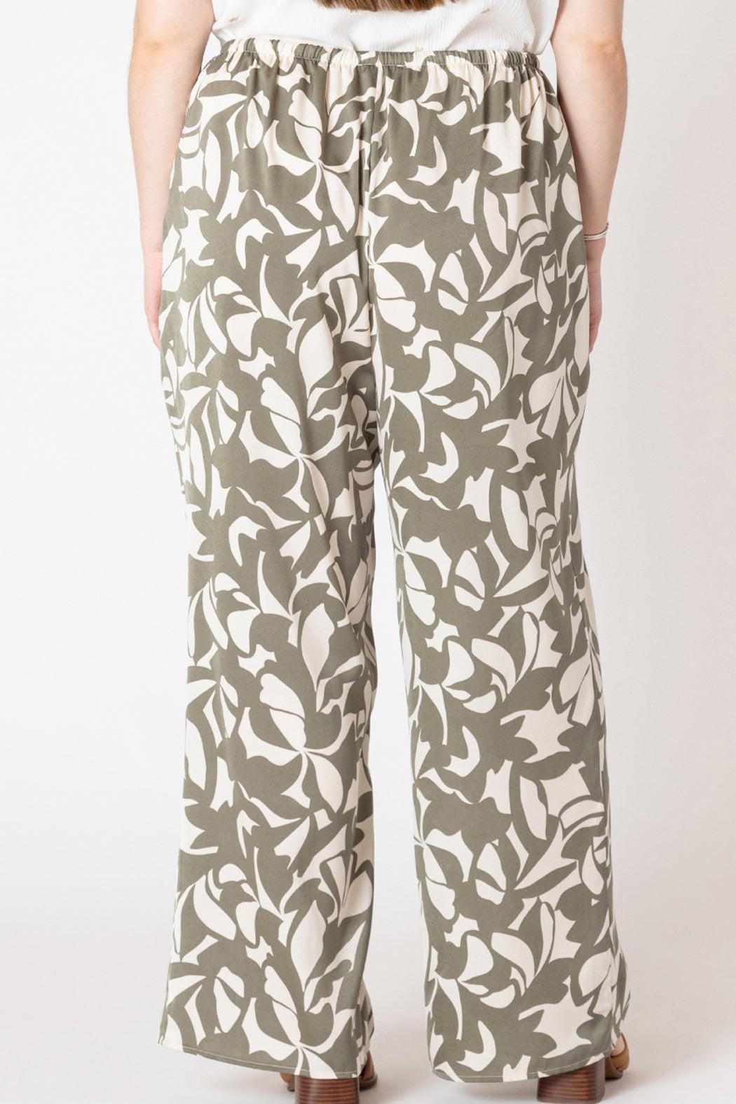 Printed Satin Pants Product Image