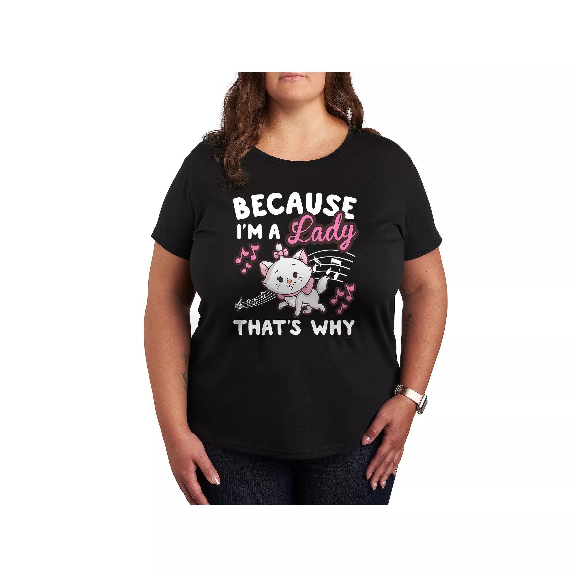 Disney's The Aristocats Marie Plus I'm A Lady Graphic Tee, Women's,  Product Image