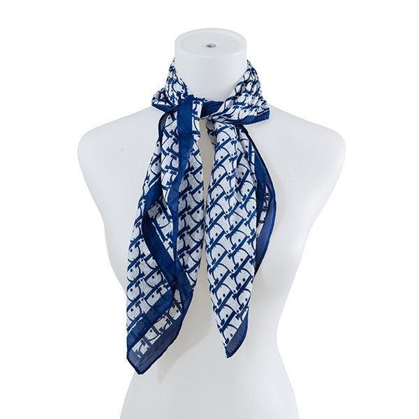 VERSATILE LUXURY PATTERN SILK SCARF Product Image