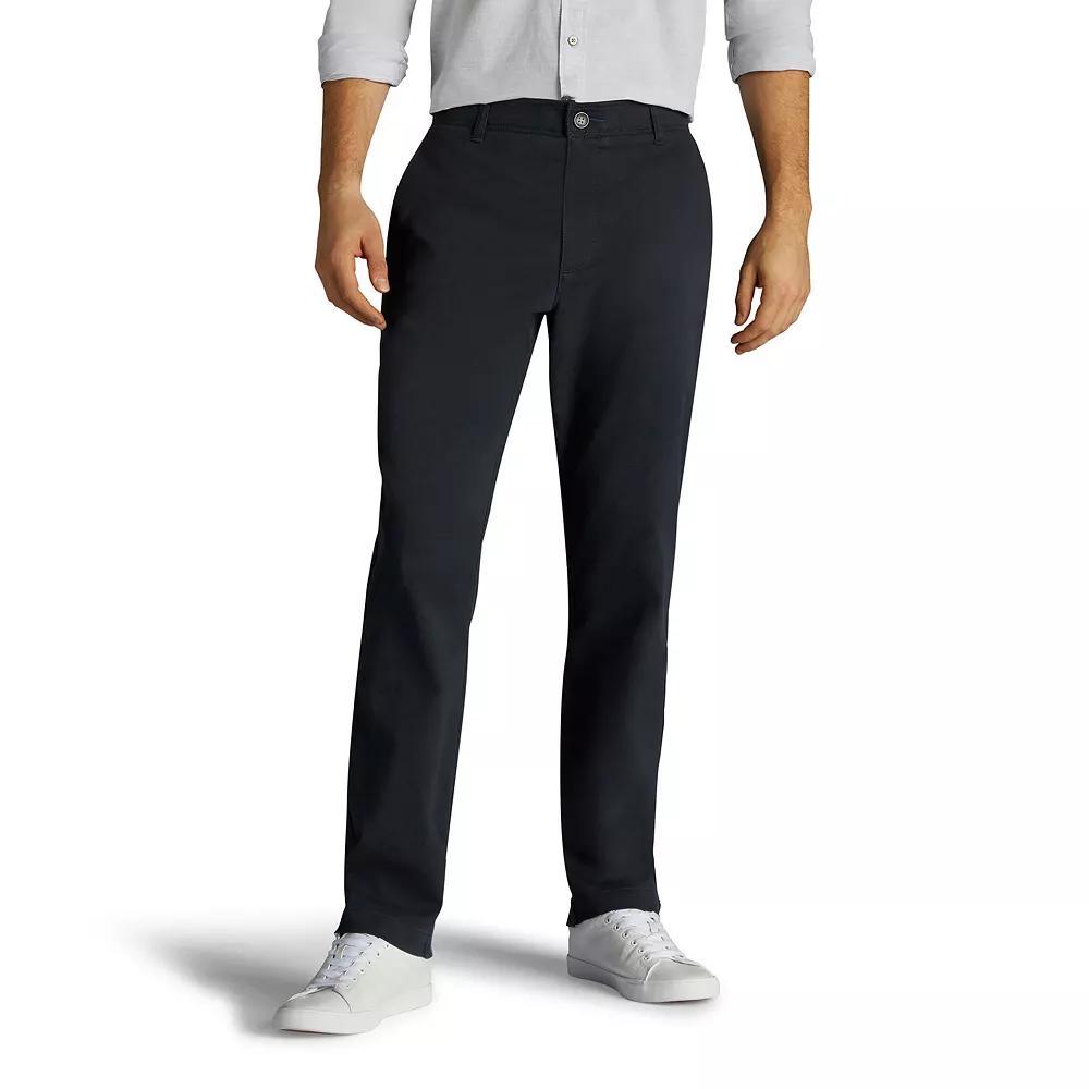 Men's Lee® Extreme Motion Relaxed Fit Flat Front Pants, Size: 40X34, Blue Product Image