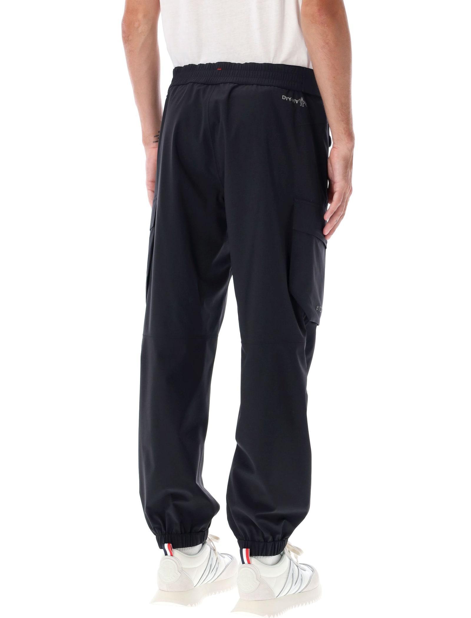 MONCLER Tan Cargo Jogger Pants In Black Product Image