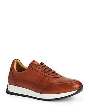 Bruno Magli Mens Ace Suede and Leather Athletic Lace-Up Sneakers Product Image