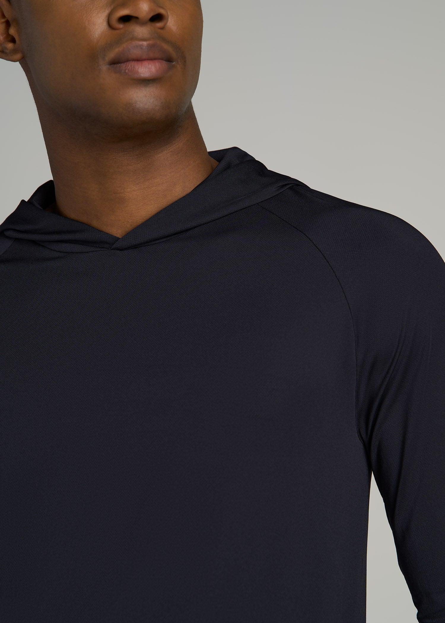 A.T. Performance Training Hoodie for Tall Men in Black Male Product Image