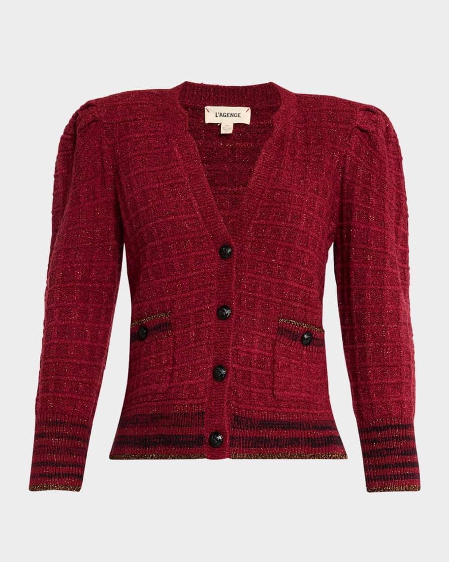 Jenni Tweed Waffle Stitch Cardigan  Product Image