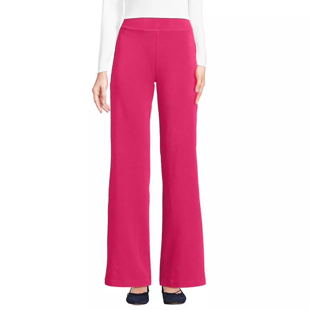 Women's Lands' End Starfish Mid Rise Wide Leg Pull On Pants,  Product Image