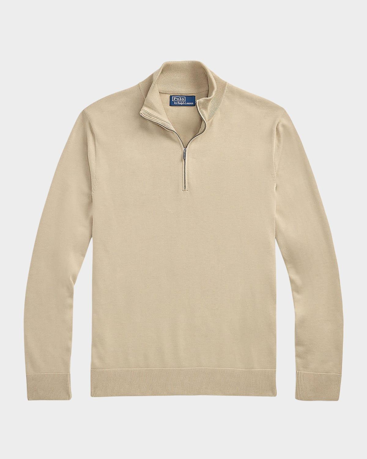 Men's Cotton Quarter-Zip Sweater Product Image