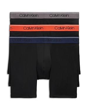 Calvin Klein Underwear Micro Stretch 3-Pack Boxer Briefs Black L Product Image