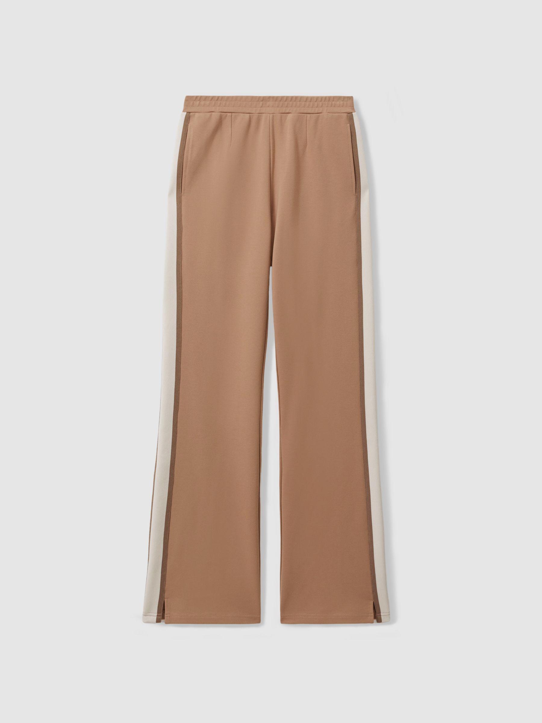 The Upside Contrast Stripe Elasticated Joggers in Clay Product Image