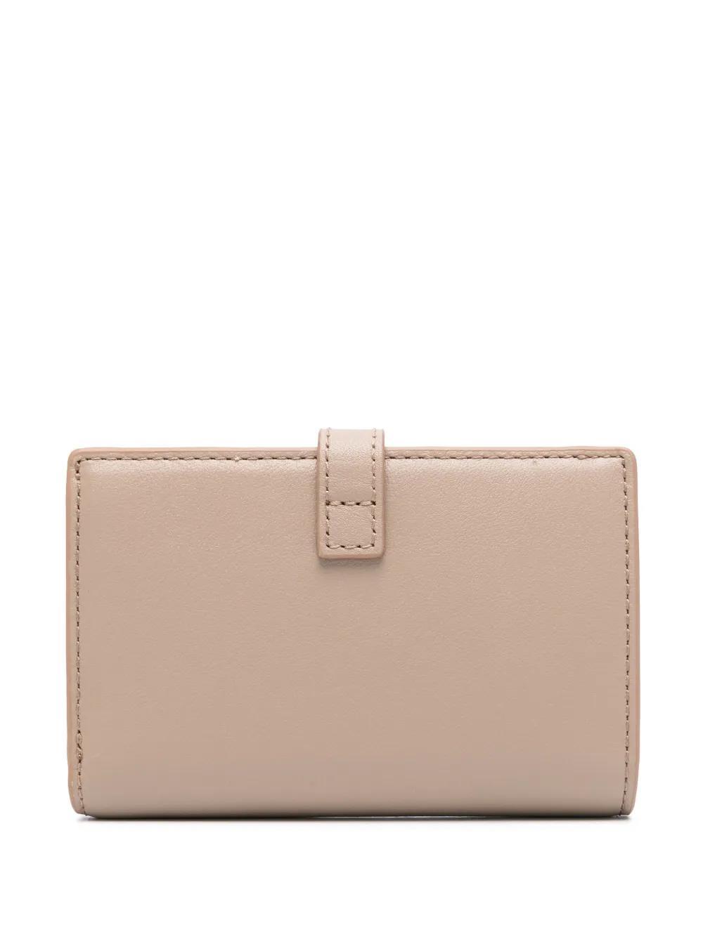 FURLA Logo-plaque Leather Wallet In Neutrals Product Image