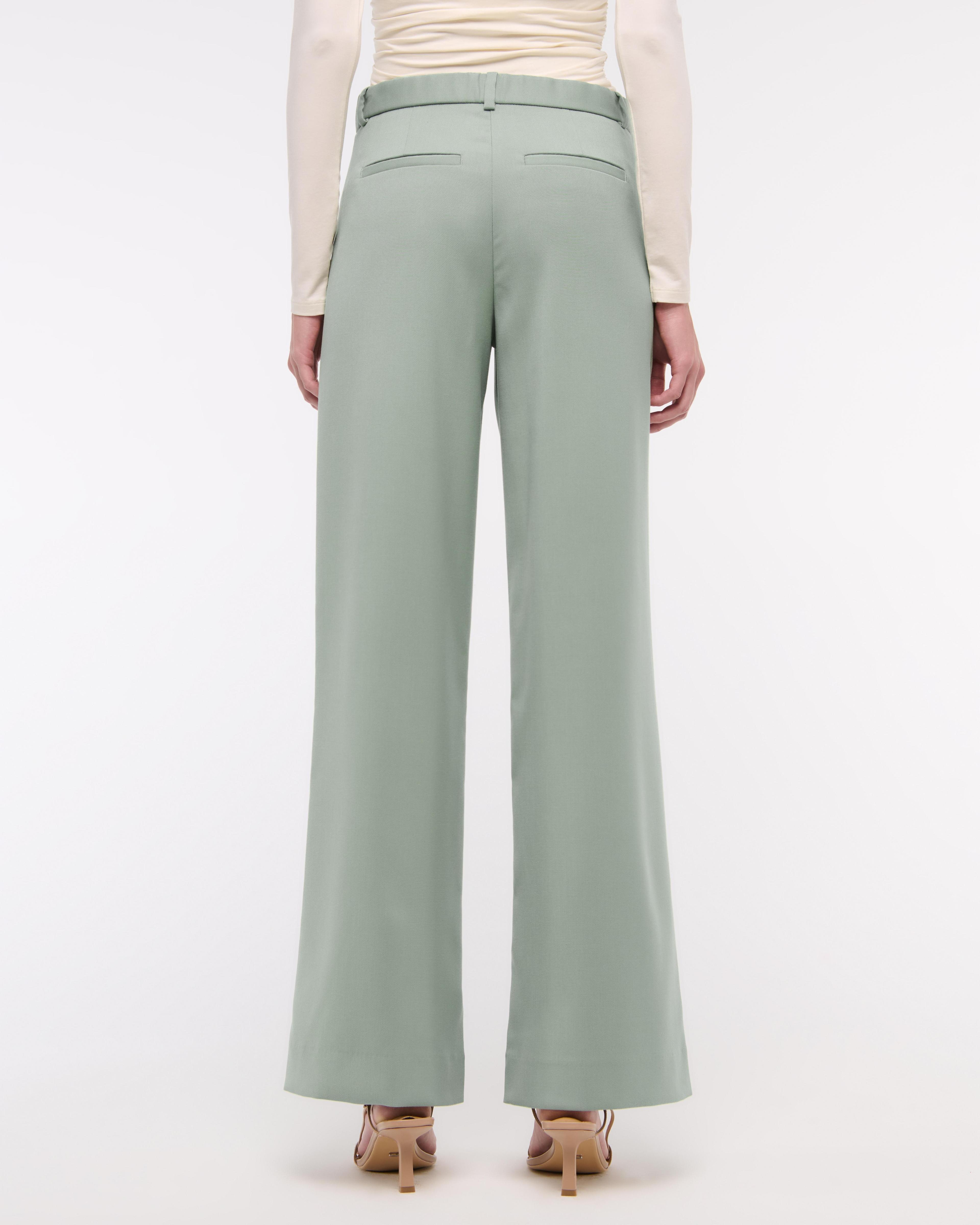 A&F Sloane Low Rise Tailored Wide Leg Pant Product Image