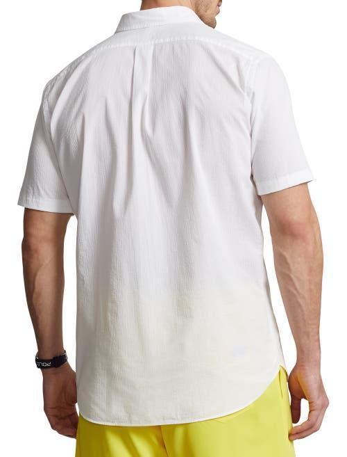 Men's Big & Tall Lightweight Linen Shirt In White Product Image