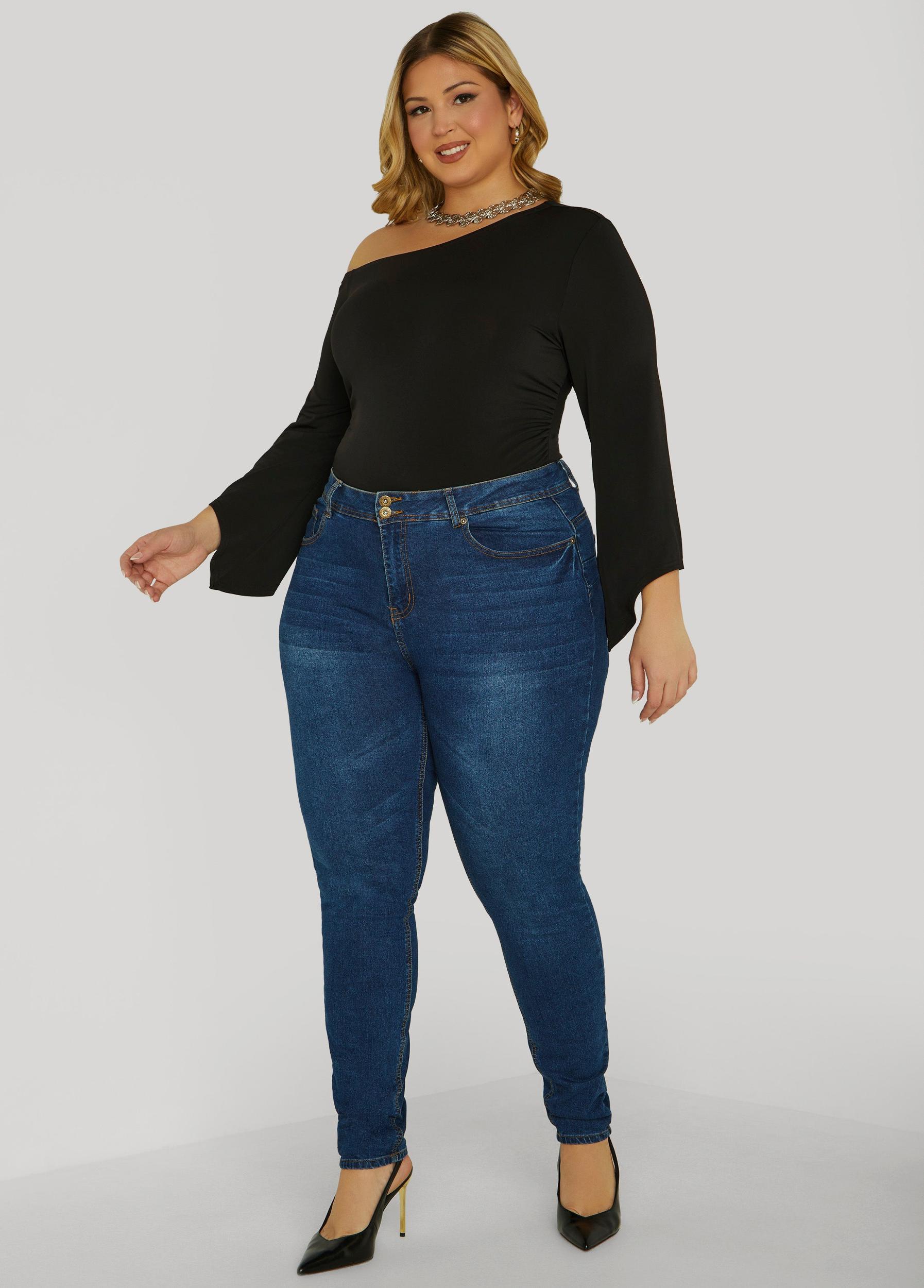 Plus Size Gathered Off The Shoulder Top Ashley Stewart Product Image