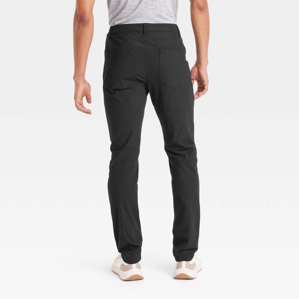 Mens Slim Fit 5-Pocket Pants - All In Motion Black 36x32 Product Image