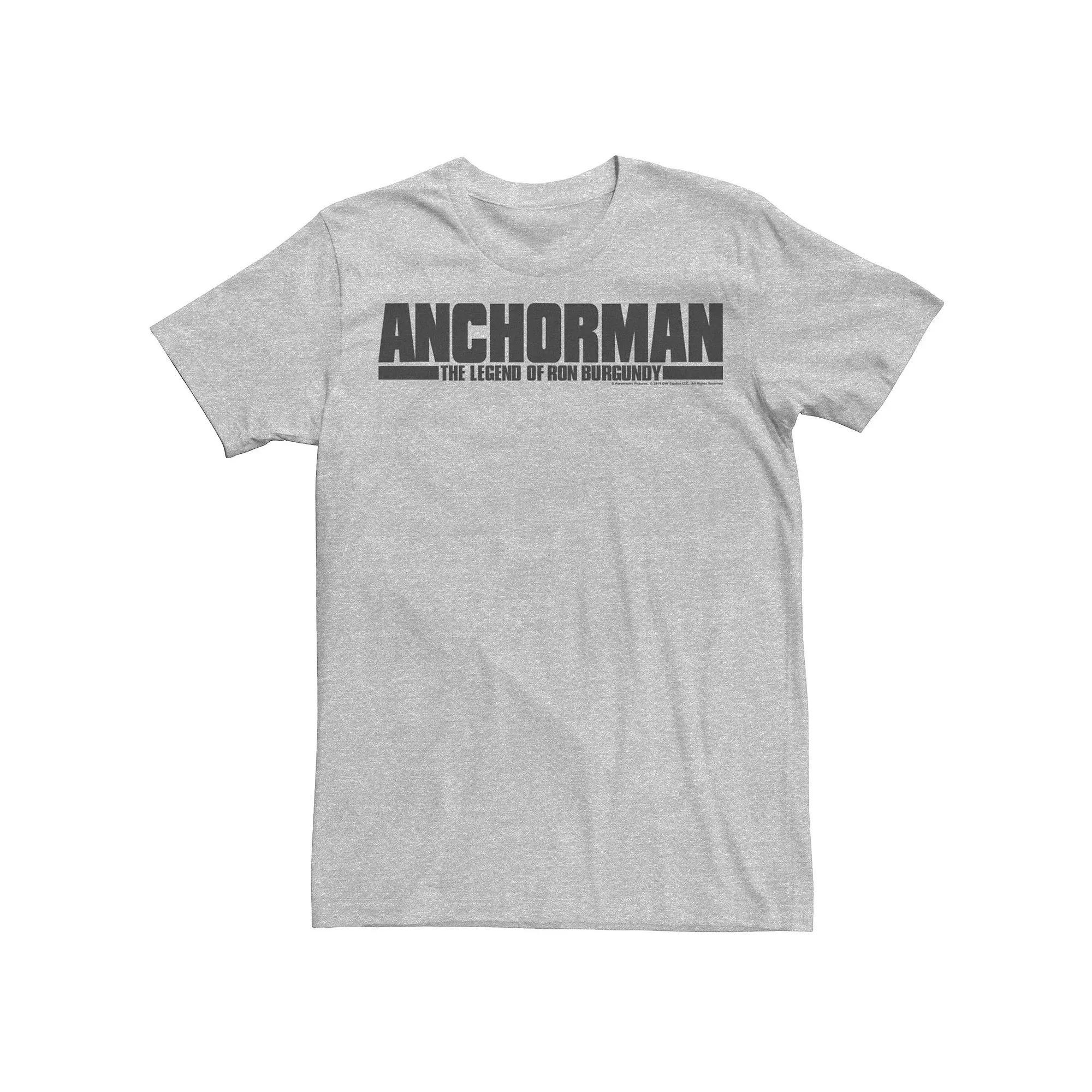 Men's Anchorman The Legend Of Ron Burgundy Logo Tee,  Product Image