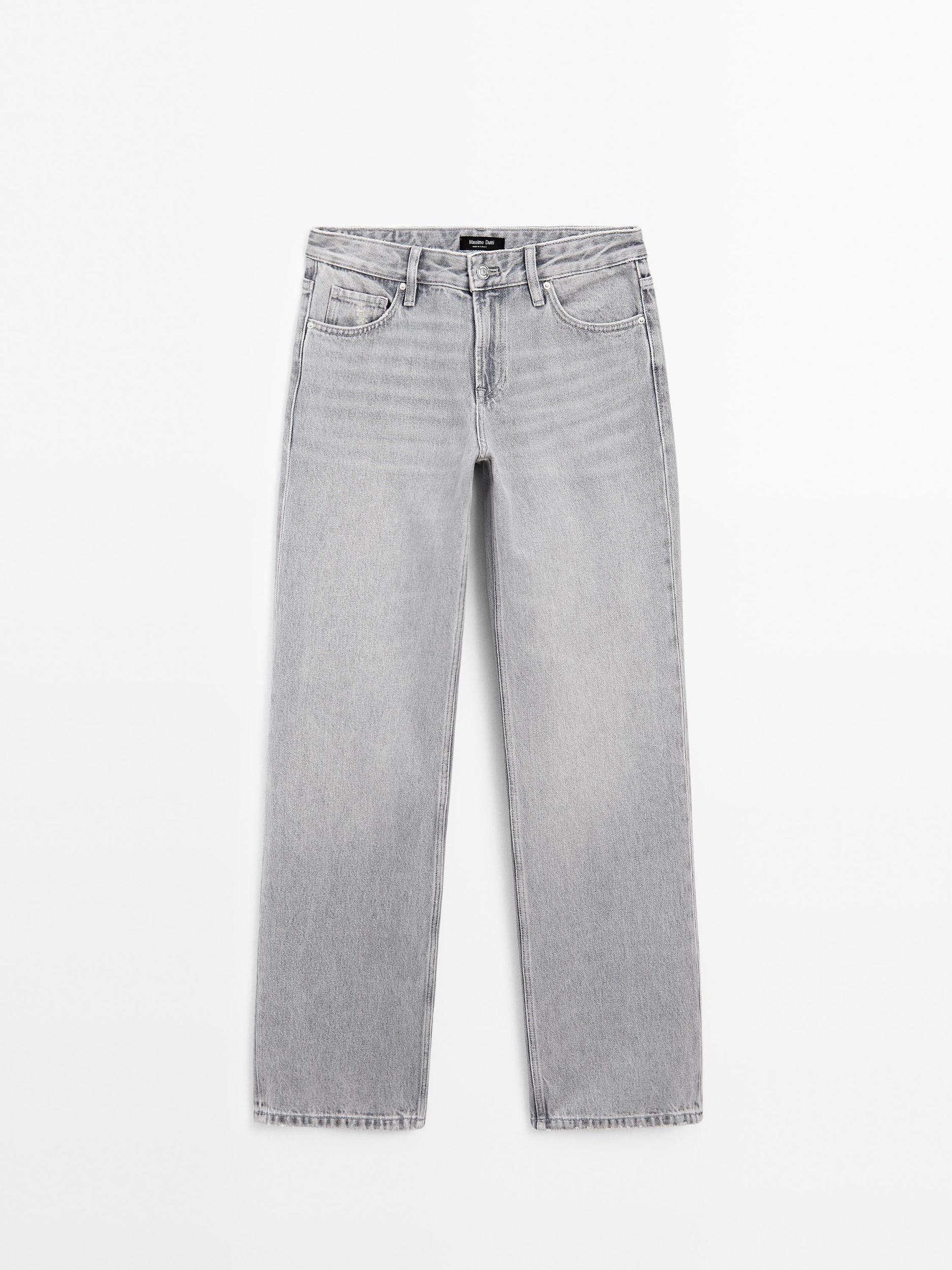 Low-rise straight-leg jeans Product Image
