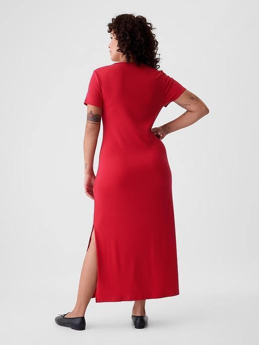 Modern Rib Maxi T-Shirt Dress Product Image