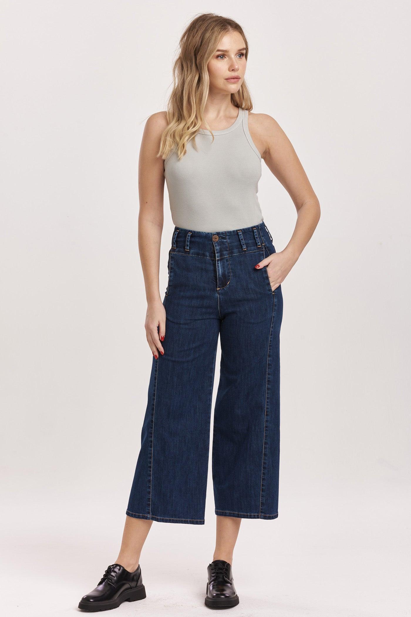 Audrey Super High Rise Super Cropped Wide Leg Product Image