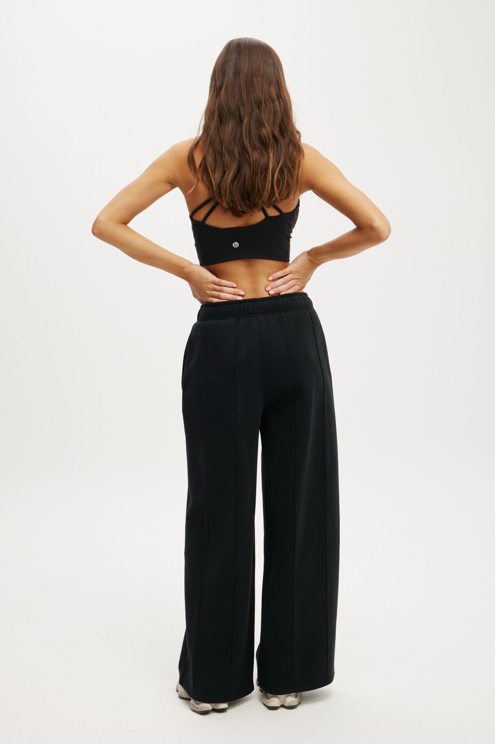 Plush Wide Leg Pintuck Trackpant Product Image