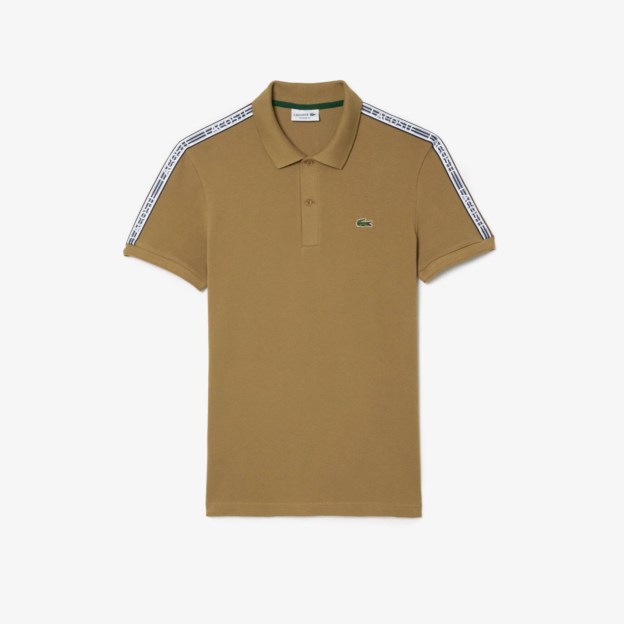 Regular Fit Stretch Piqué Logo Polo Shirt Product Image