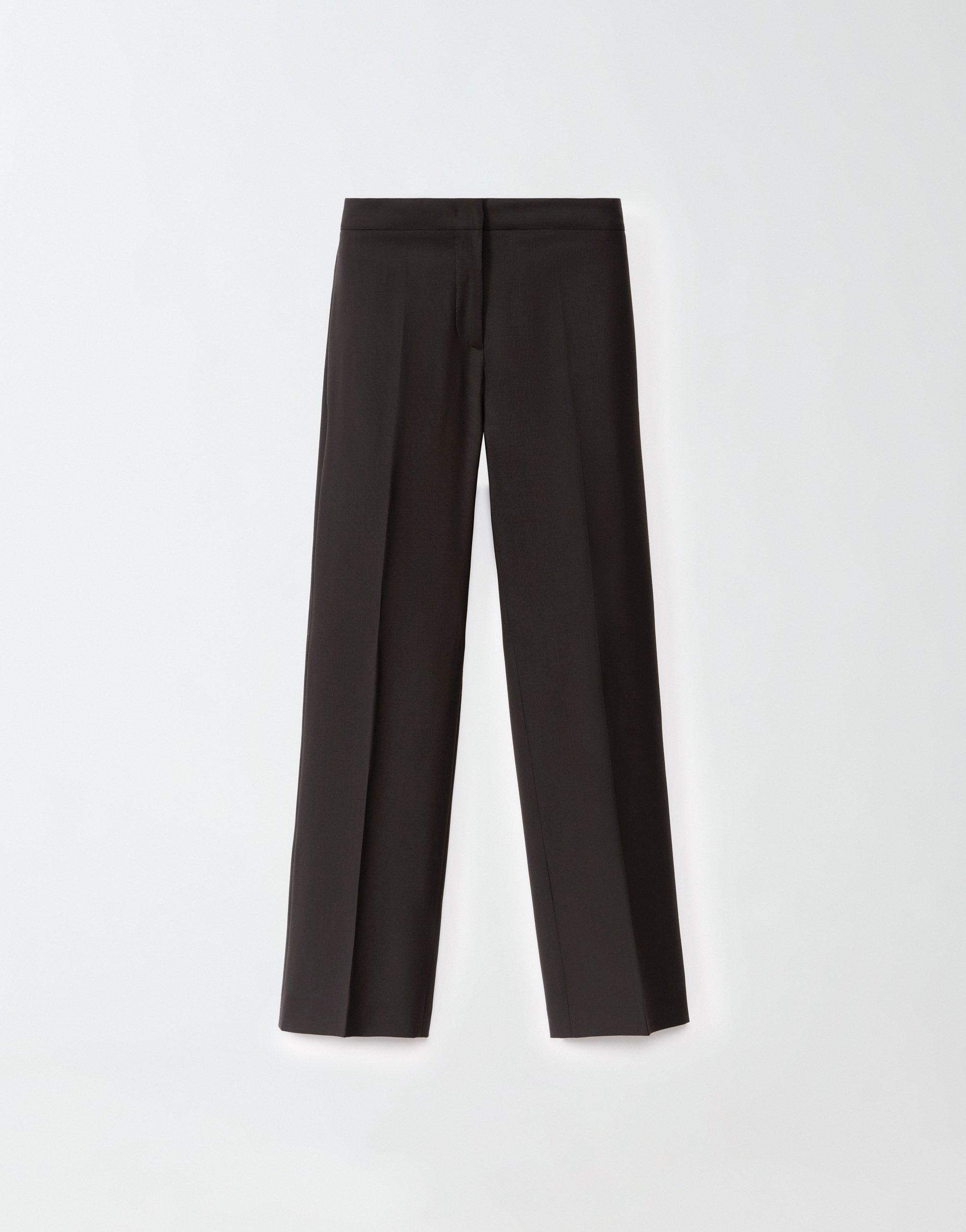 FABIANA FILIPPI Cool Wool Deruta Trousers In Brown Product Image