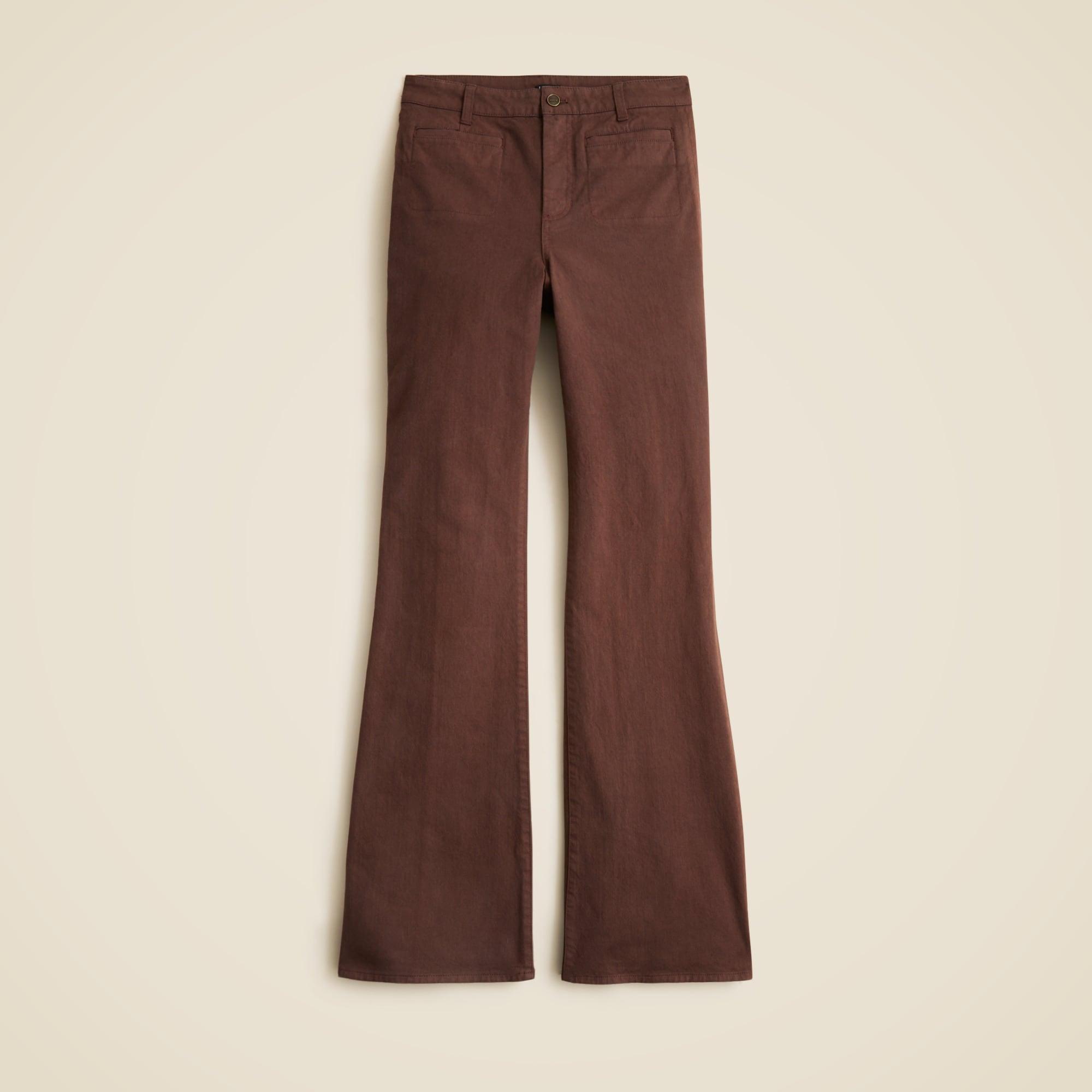 Vintage flare pant in washed twill Product Image