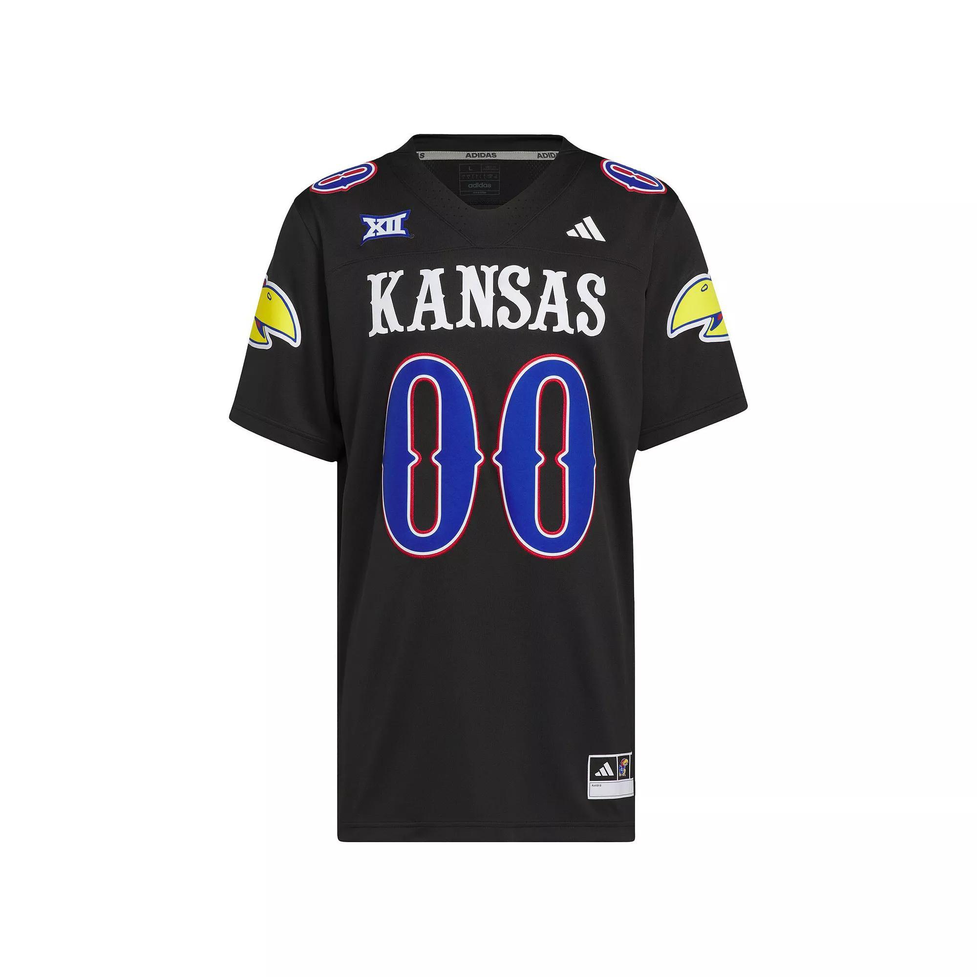 Men's adidas #00 Black Kansas Jayhawks Alternate Premier Jersey,  Product Image