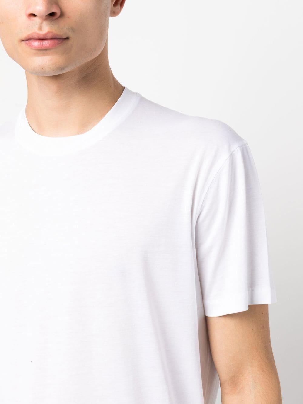 TOM FORD Placed Rib Slim-fit Lyocell And Cotton-blend T-shirt In Neutrals Product Image