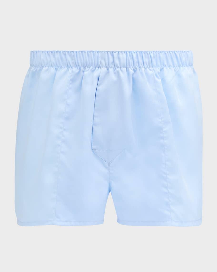 Mens Woven Slim Boxer Shorts Product Image