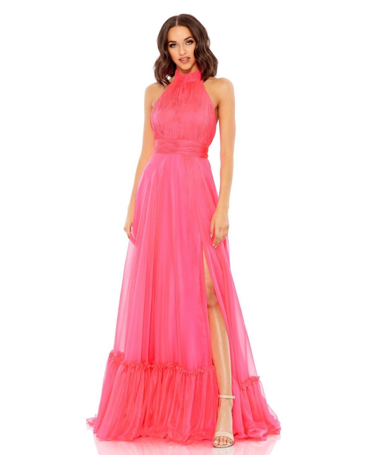 Womens Chiffon Tiered Gown Product Image