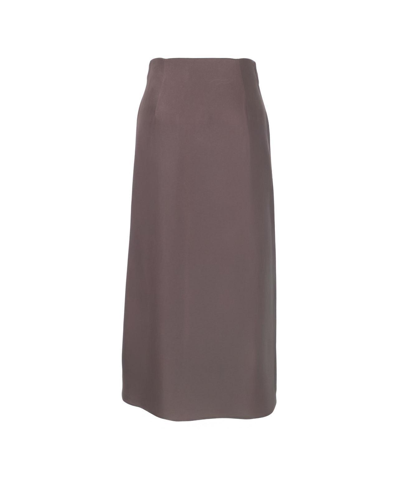 Satin midi skirt Product Image