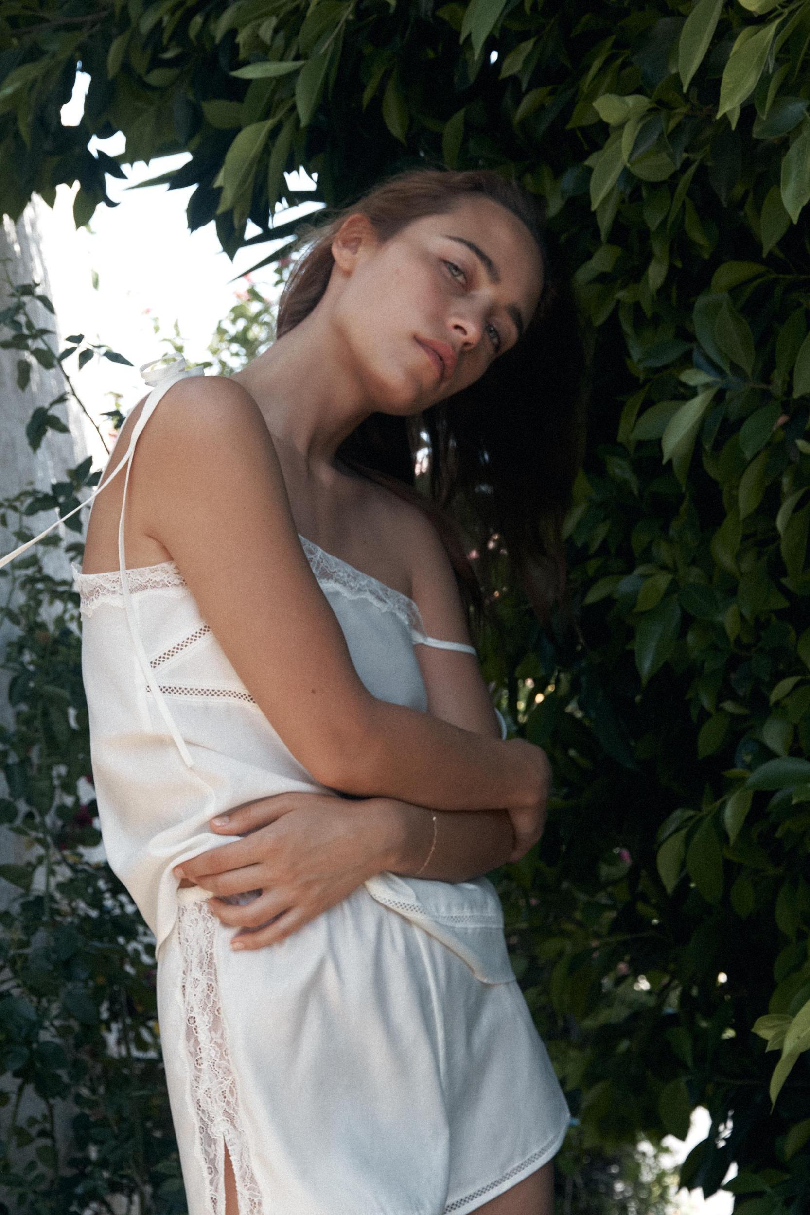 LACE LADDER STITCH TOP Product Image