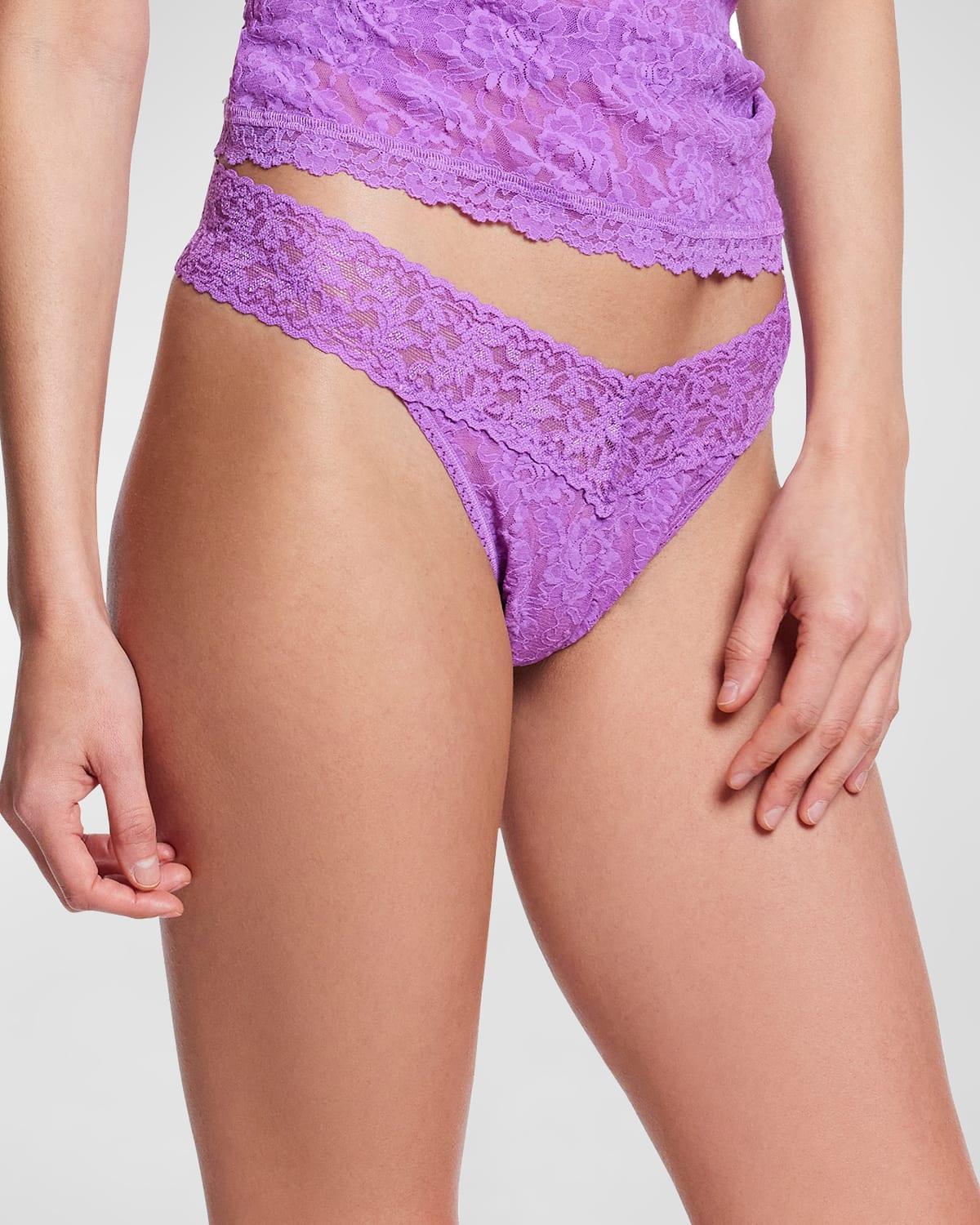 Signature Lace Original Rise Thong Product Image