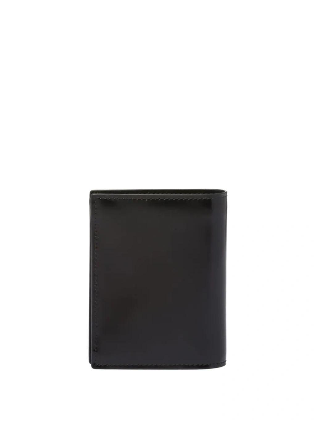 Logo-plaque Leather Wallet In Black Product Image