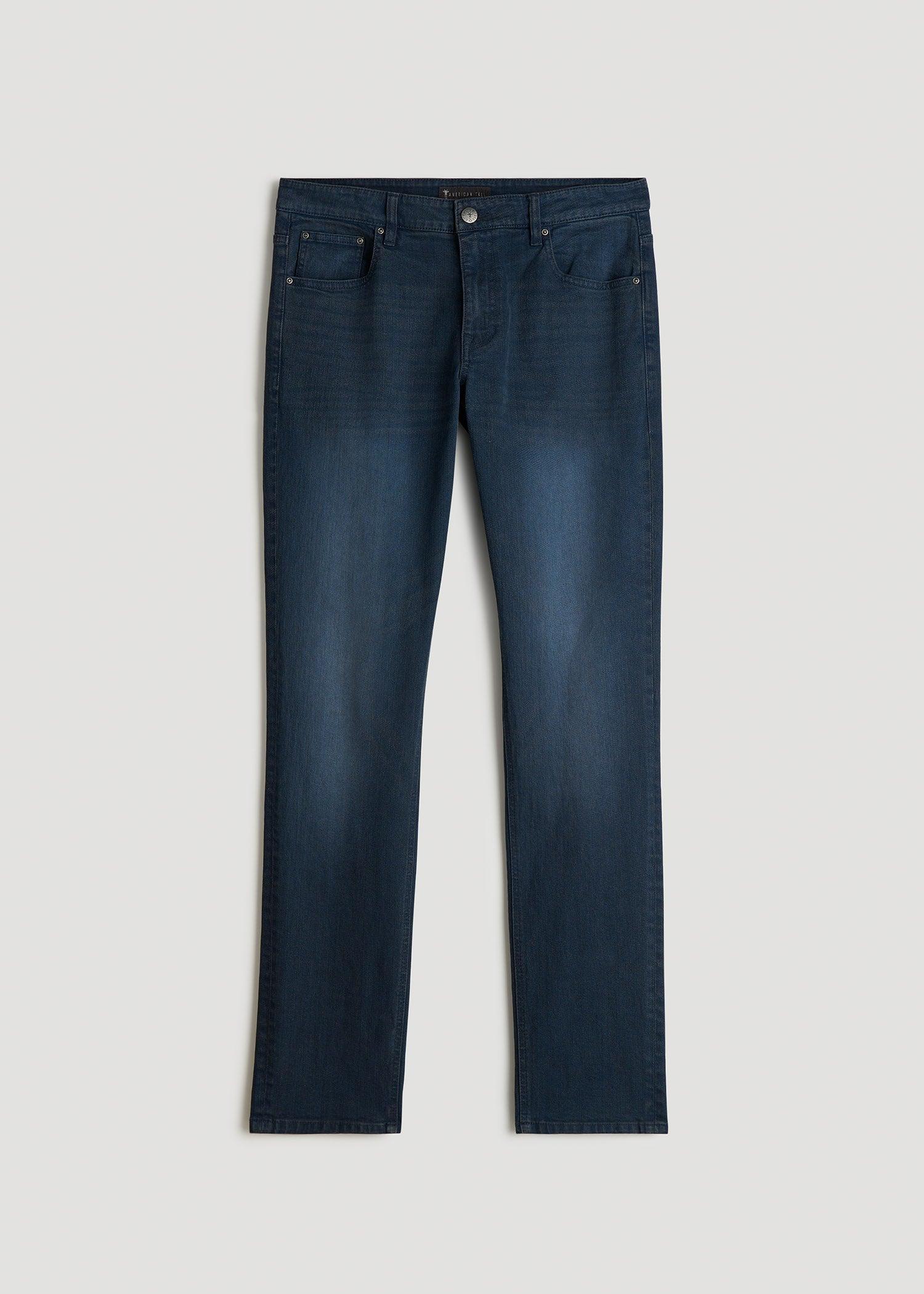 Carman TAPERED Jeans for Tall Men in Faded Blue Black Product Image