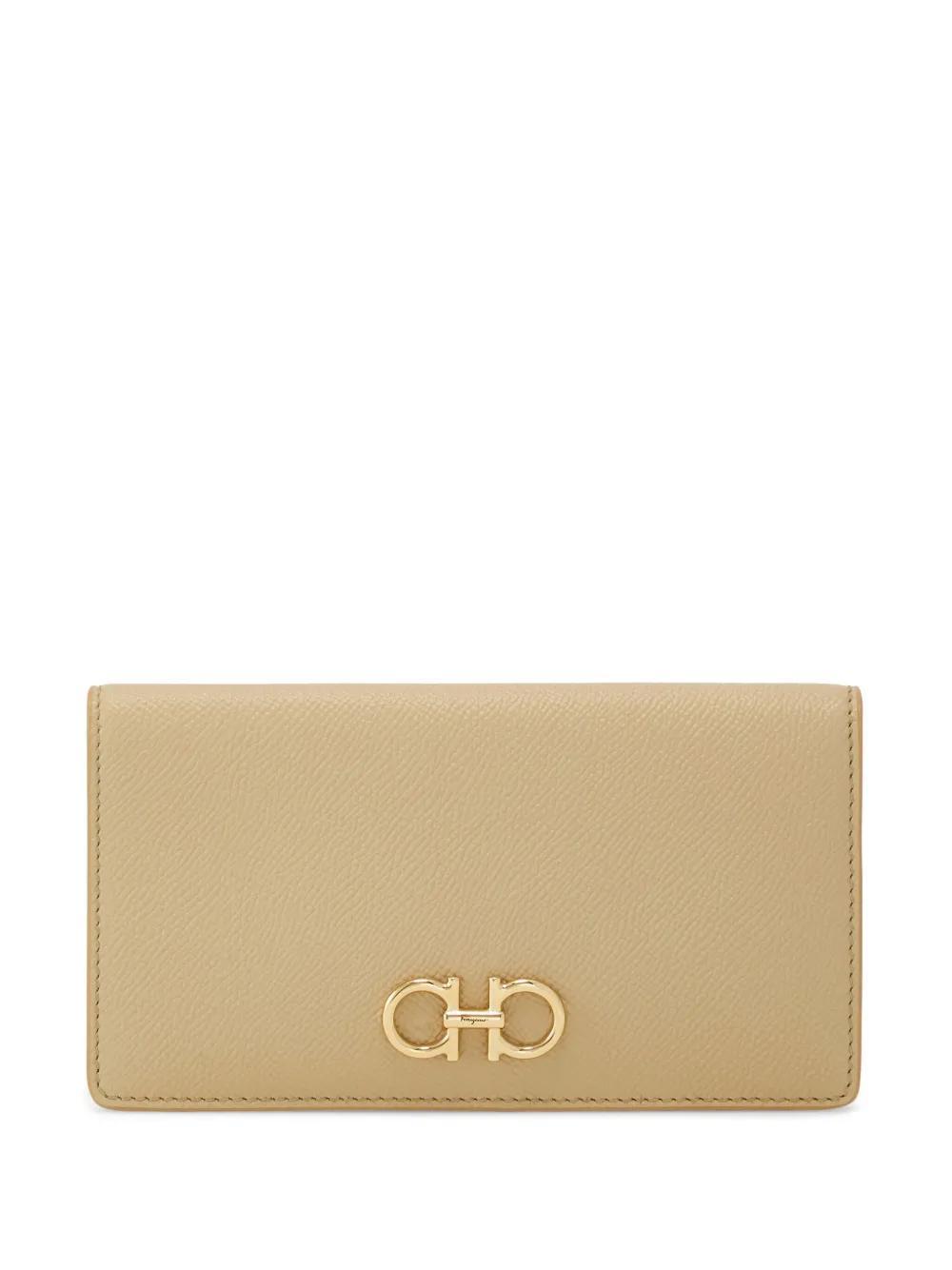 FERRAGAMO Gancini Continental Wallet In Neutrals Product Image