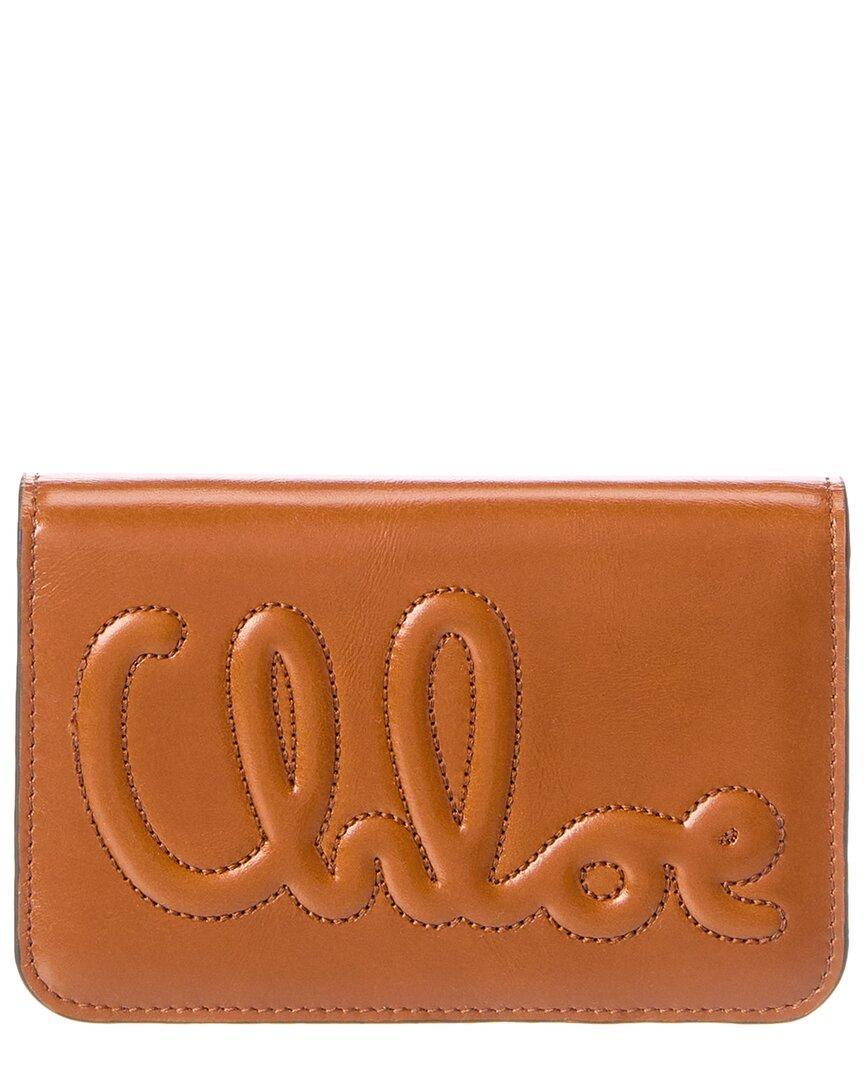 CHLOÉ Wallet With Logo In Brown Product Image