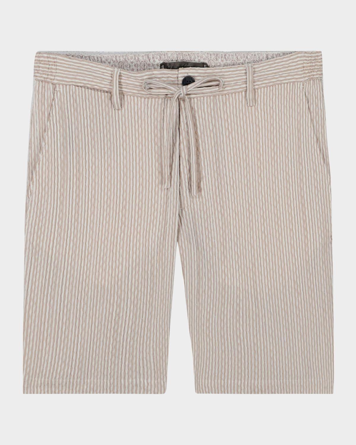 Mens Fornillo Striped Woven Drawstring Shorts Product Image
