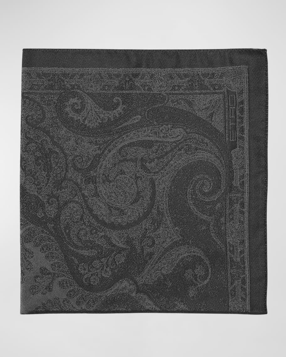 Mens Tonal Paisley Pocket Square Product Image