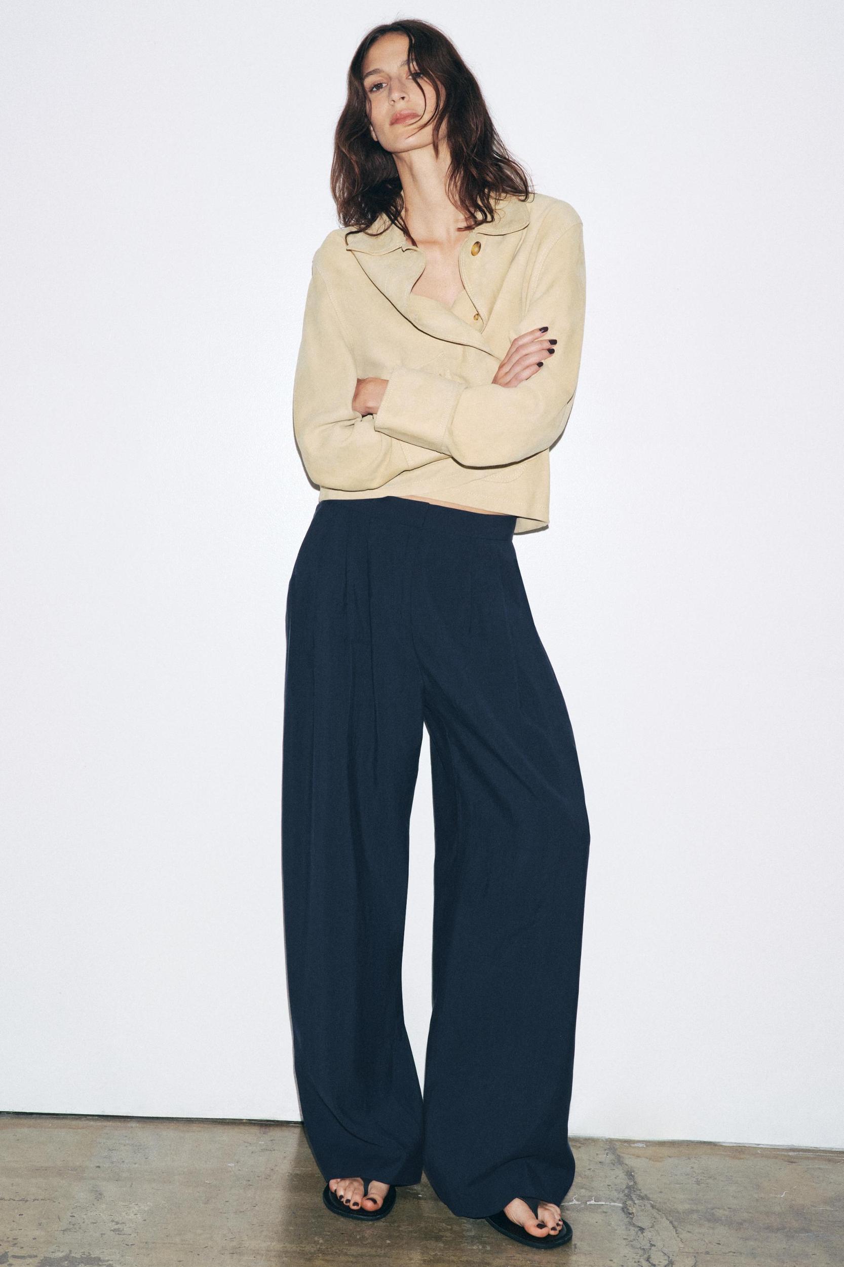 ZW COLLECTION FLOWY PLEATED PANTS Product Image