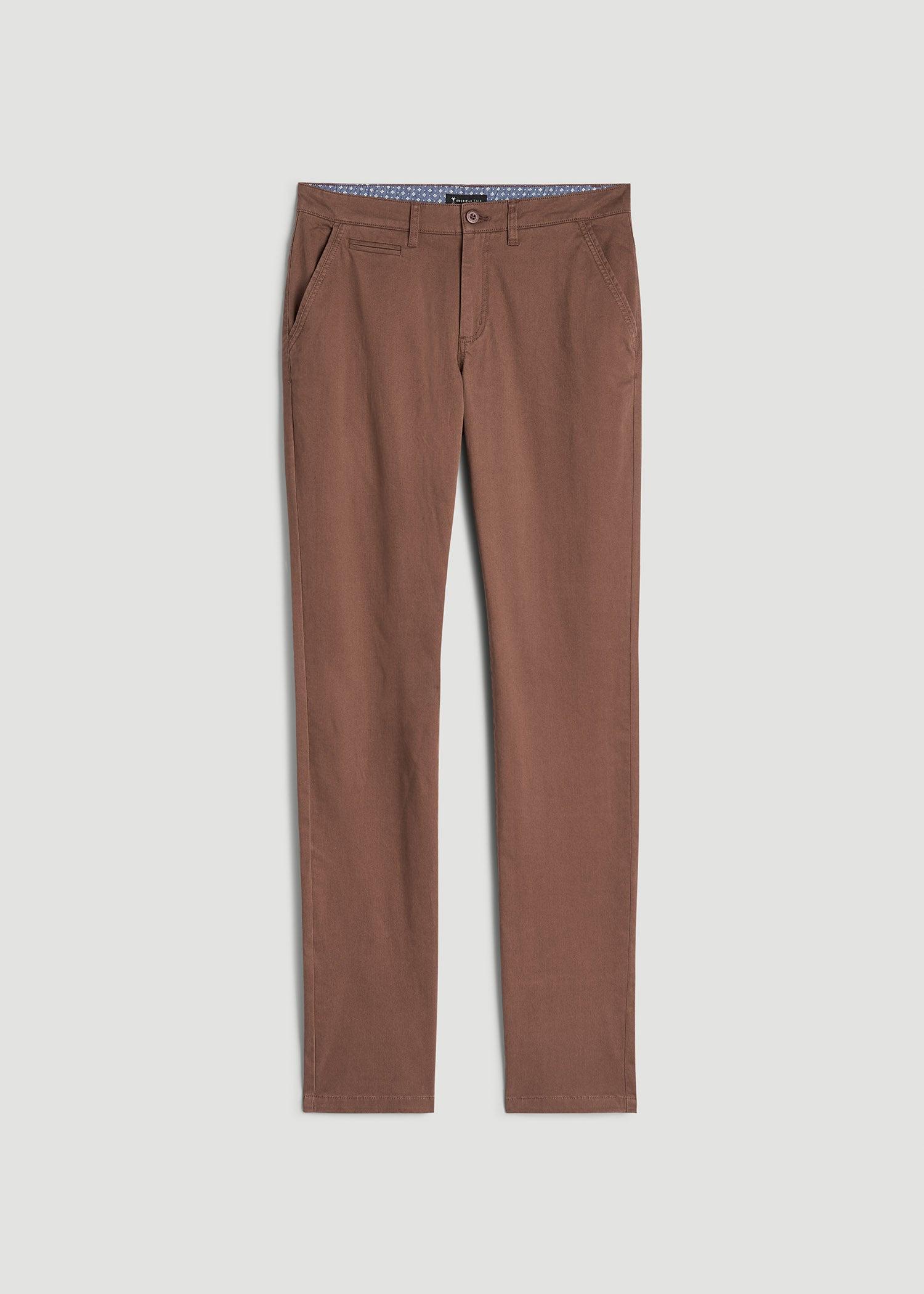 Carman TAPERED Chinos in Otter Brown - Pants for Tall Men Product Image