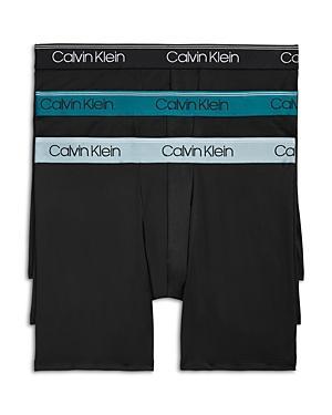 Calvin Klein Underwear Micro Stretch 3-Pack Boxer Briefs Black L Product Image